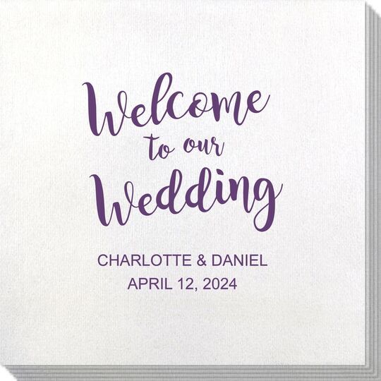Welcome to our Wedding Bamboo Luxe Napkins